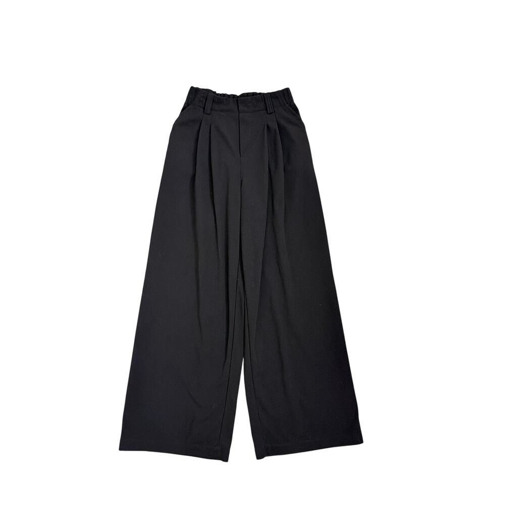 Halara Flex High Waisted Pleated Wide Leg Work Casual Pants Black Size XS